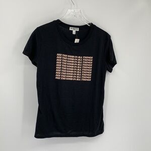 Suburban Riot black graphic tee t-shirt short sleeve See Good All Things new M